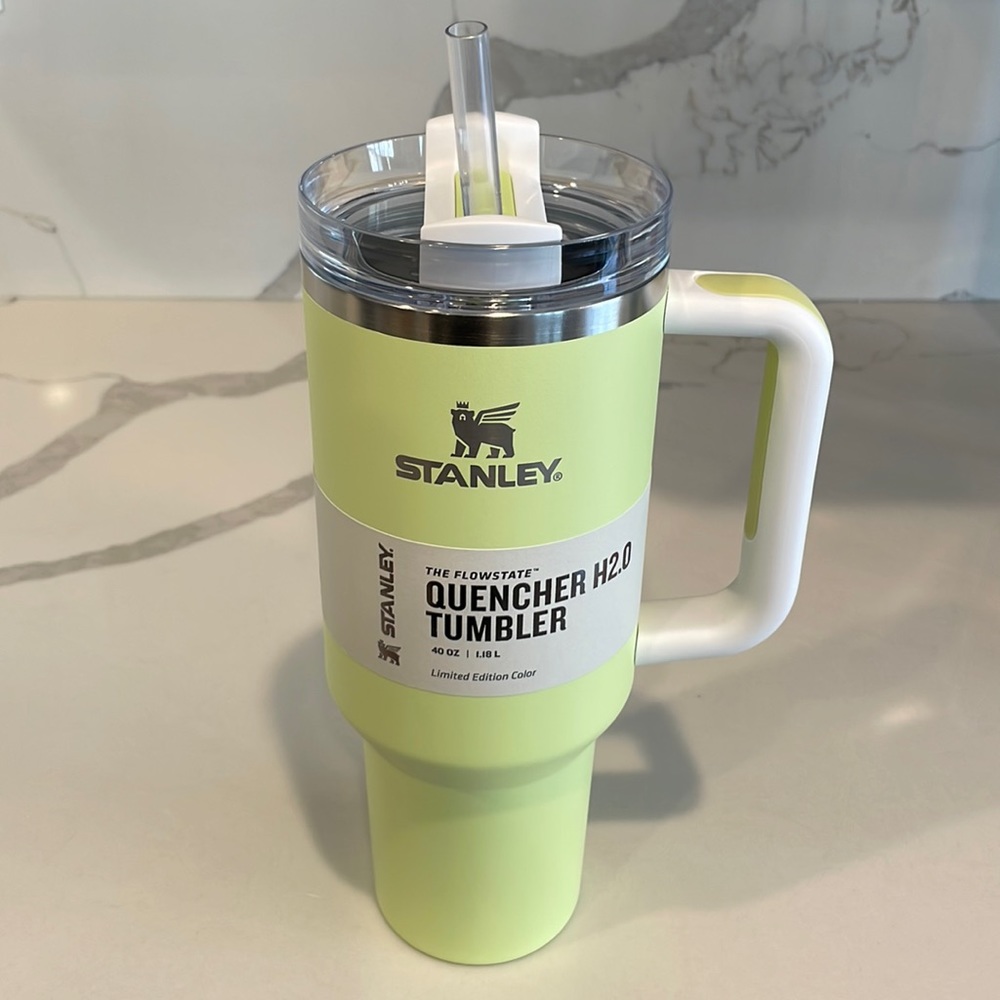Stanley - Target CITRON COLORBLOCK - 40 oz. Flowstate Quencher H2.0 Tumbler NWT!